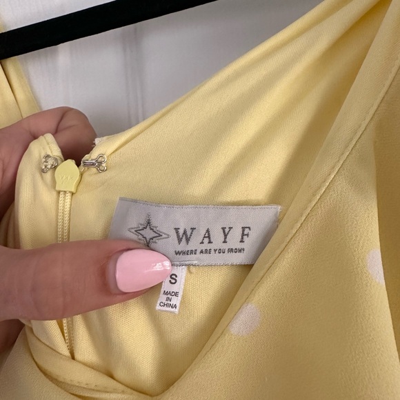 Wayf Light Yellow Ruffled Dress - Picture 3 of 3